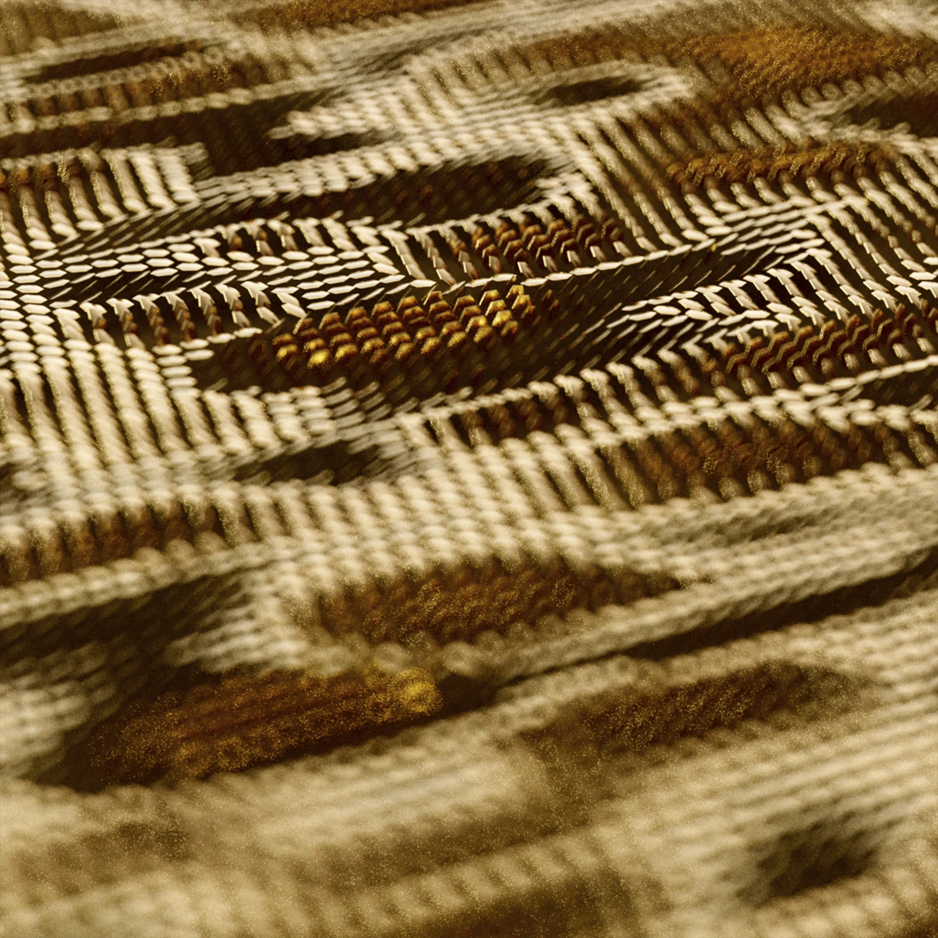 Abstract metallic patterned texture